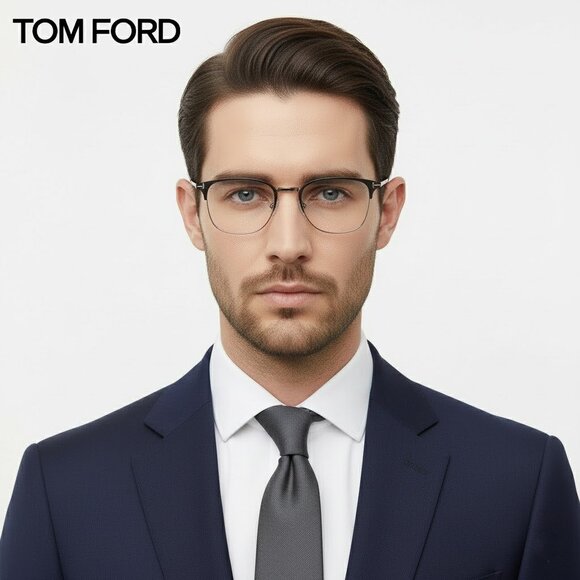 Tom Ford TF5453 Men's Full Rim Optical/Prescription Eyeglasses Frame - Picture 1 of 14